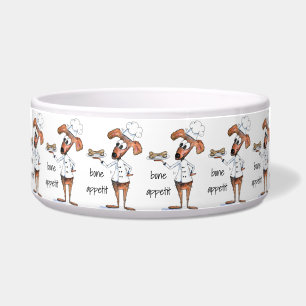Écuelle Cute chef de chien Whimsical