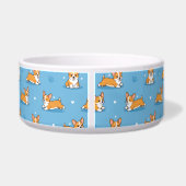 Écuelle Cute Corgi Dog Bowls | Personalized Puppy (Dos)
