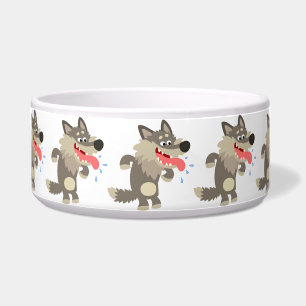 Écuelle Cute Famille Cartographié Wolf Dog Bowl