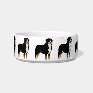 Écuelle Cuvette avec le chien de montagne de Bernese