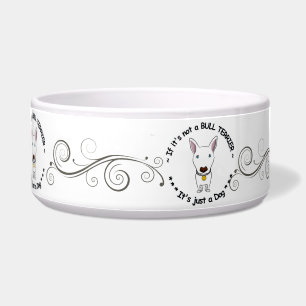 Écuelle Cuvette de chien de bull-terrier