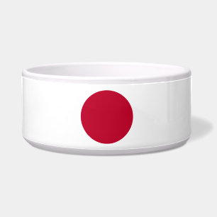 Écuelle Cuvette de chien de drapeau du Japon