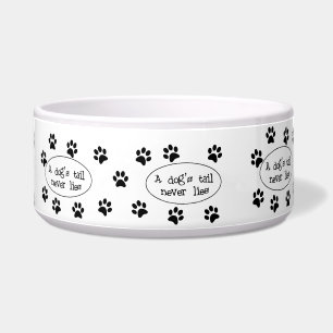 Écuelle Cuvette de chien de queue de chien