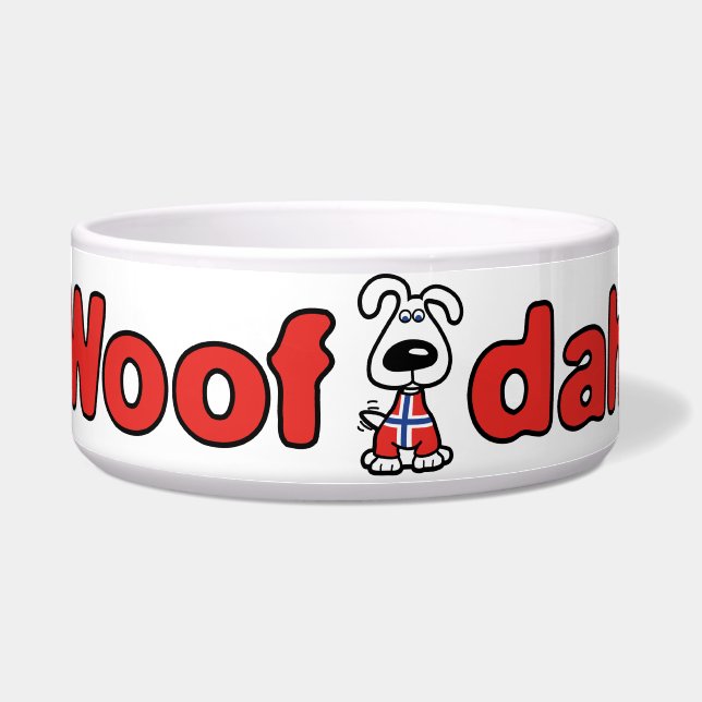 Écuelle Cuvette de chien de Woof Dah (Devant)