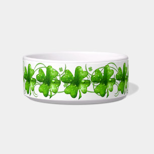 Écuelle Cuvette en céramique de shamrock chanceux de St