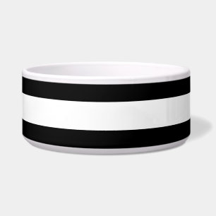 Écuelle Cuvette en céramique rayée noire et blanche de
