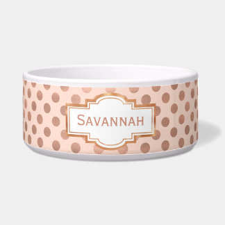 Écuelle Cuvette faite sur commande rose d'animal familier