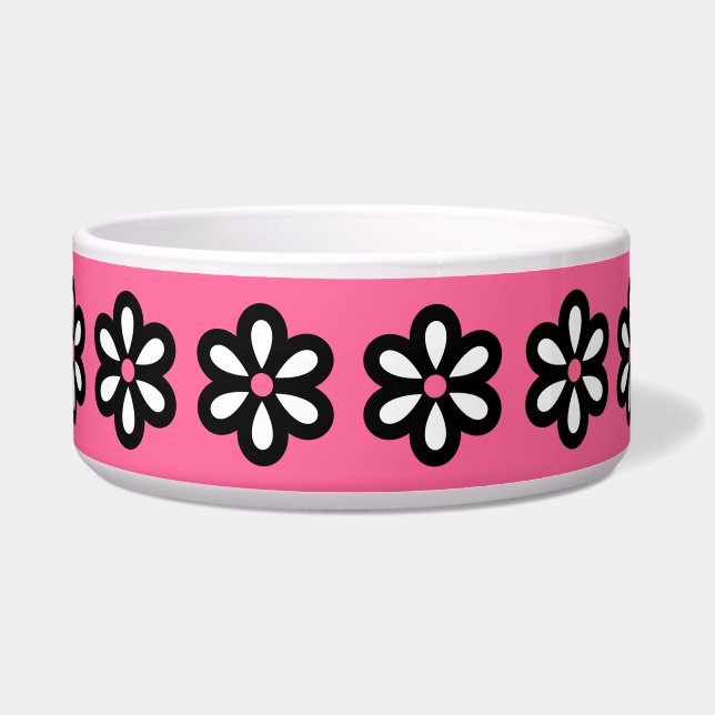 Écuelle Cuvette moderne de chien de marguerite (Devant)