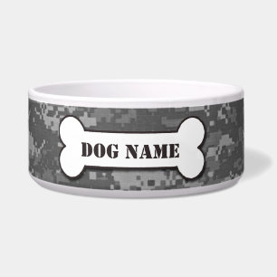 Écuelle Cuvette personnalisée de chien de camouflage d'ACU