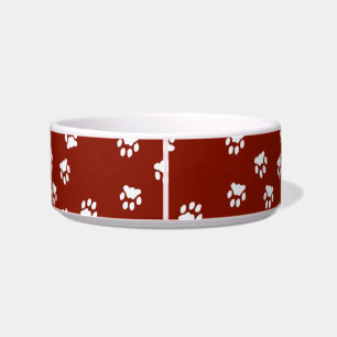 Écuelle Cuvette rouge adorable de chien de milieu imprimé