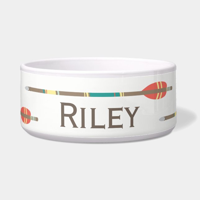 Écuelle Cuvette tribale d'animal familier de flèches (Devant)