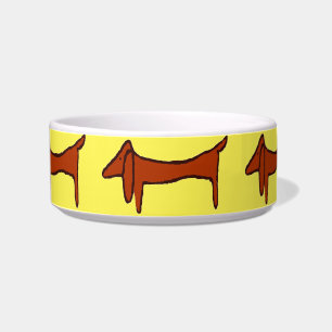 Écuelle Dachshund Brown Abstrait