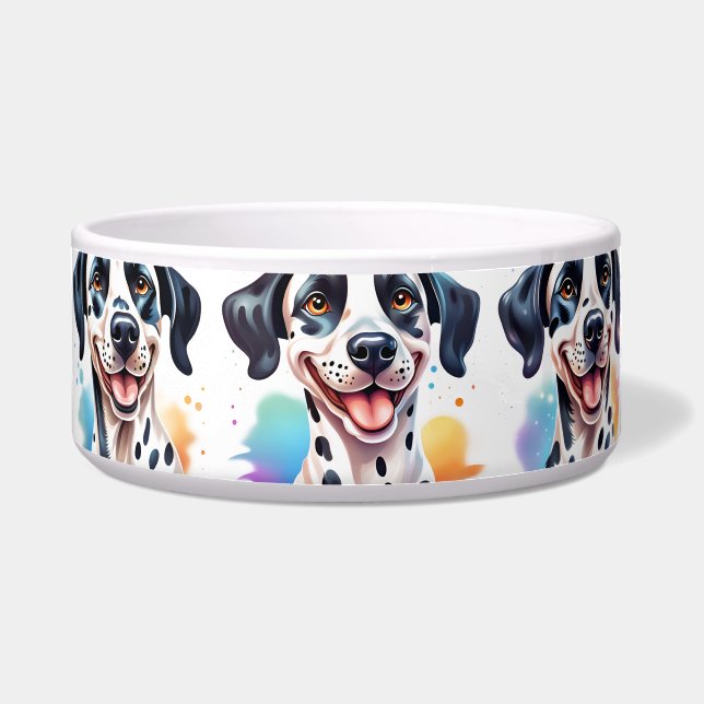 Écuelle Dalmatien heureux animal de compagnie  (Devant)