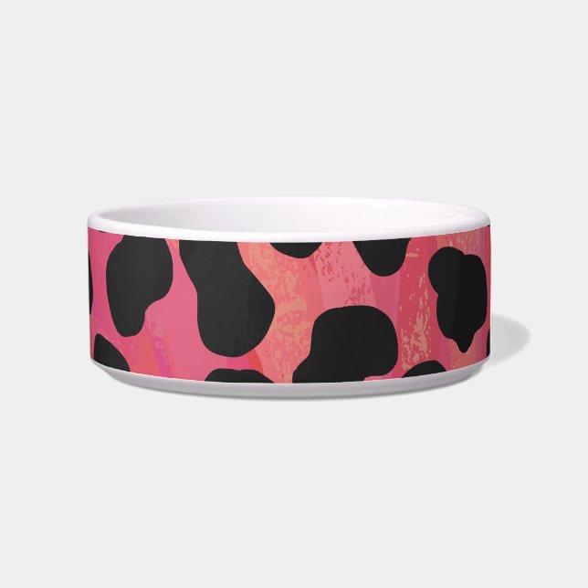 Écuelle Dalmatien Imprimé Noir et Rouge (Droite)