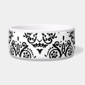 Écuelle Damas noir et blanc (Devant)