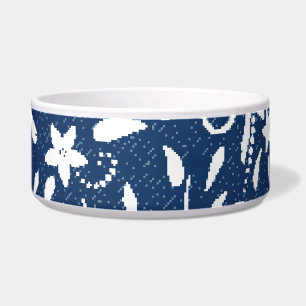 Écuelle Denim Blooms : Floral Pattern Arrière - plan