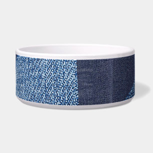 Écuelle Denim Urban : Patchwork à rayures détendues.