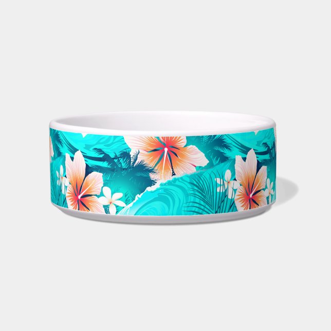 Écuelle Des fleurs d'Hibiscus sur la plage (Gauche)