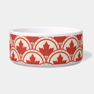 Écuelle Design Art Déco Feuille d'érable rouge