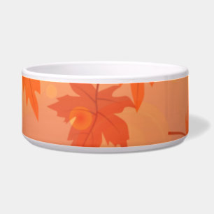 Écuelle Design d'automne avec feuilles d'érable et effet b