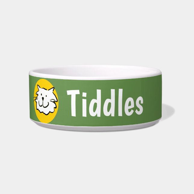 Écuelle Design souriant chat (Gauche)