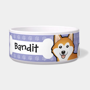 Écuelle Dessin Akita Inu / Shiba Inu