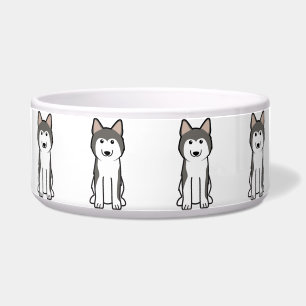 Écuelle Dessin de Chien Sibérie Husky