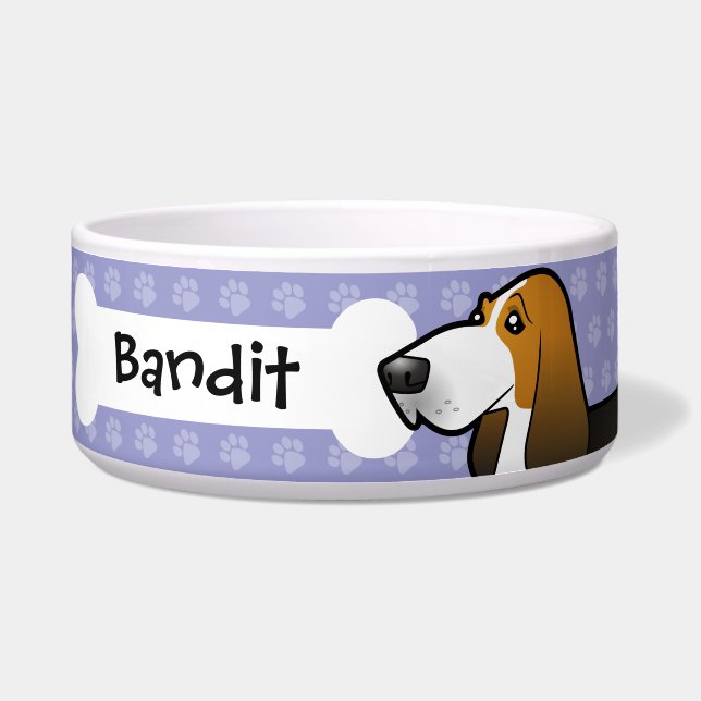 Écuelle Dessin de la peau de Basset (Devant)