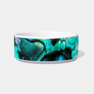 Écuelle Détail de coquille d'abalone turquoise