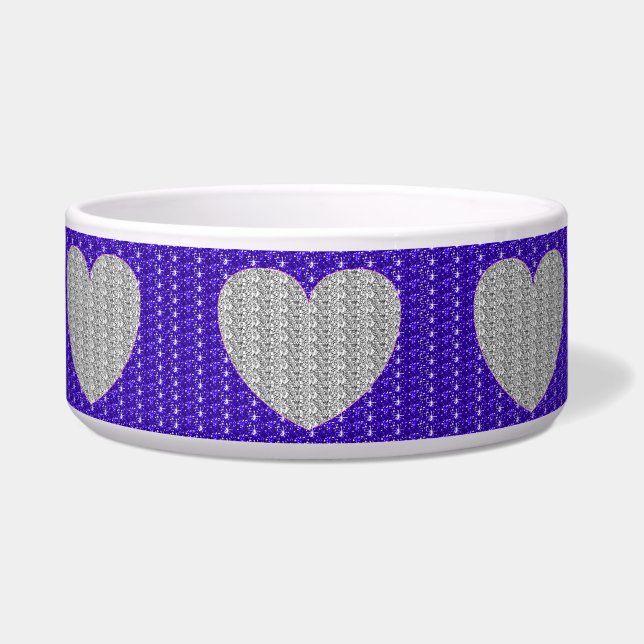 Écuelle Dob Bowl Silver Purple Silver Parties scintillant  (Devant)