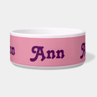 Dog Bowl Ann