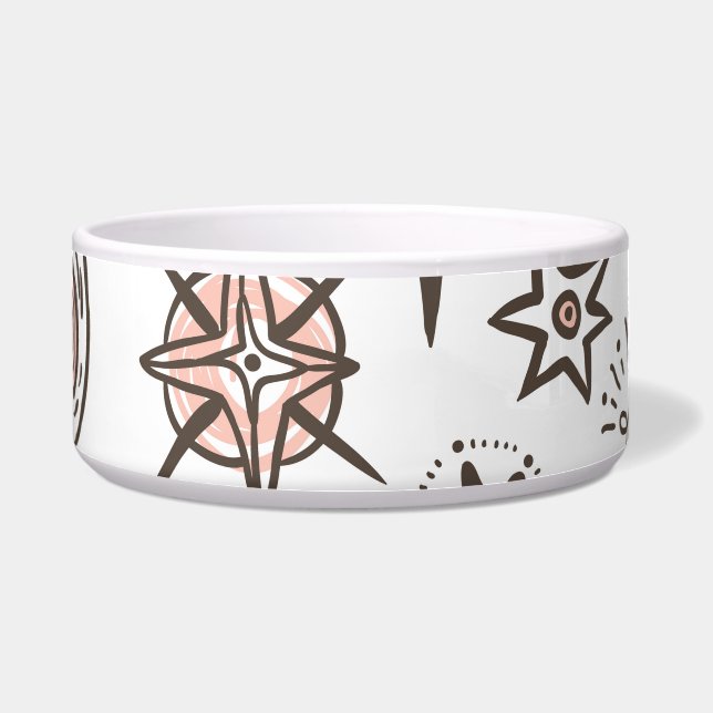 Écuelle Doodles cosmiques : Étoiles et comètes (Devant)