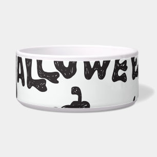 Écuelle Doodles de monstre d'Halloween amusant