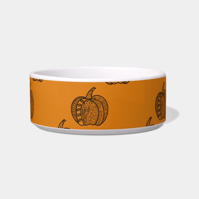 Écuelle Doodles d'Halloween boho mandala citrouilles Autom (Devant)