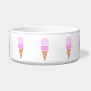 Écuelle Double cône de crème glacée rose pâle