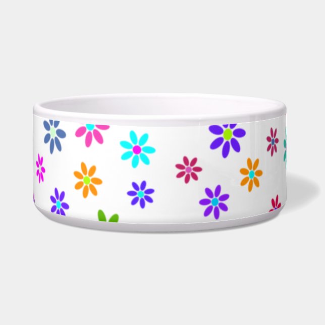 Écuelle Douche à fleurs - motif de couleur 1 (Devant)