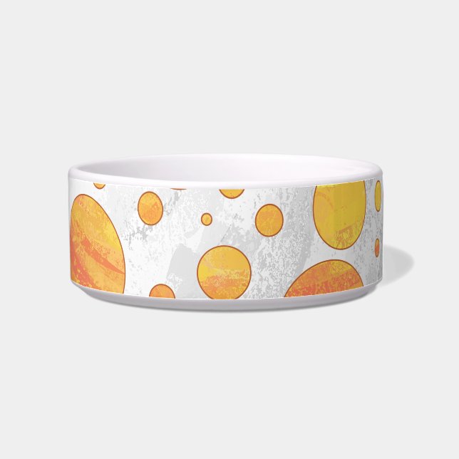 Écuelle Dragons Oeil Orange Polka Motif (Droite)