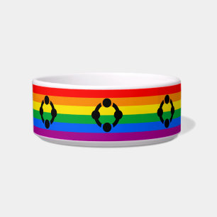 Écuelle Drapeau de fierté de niche arc-en-ciel