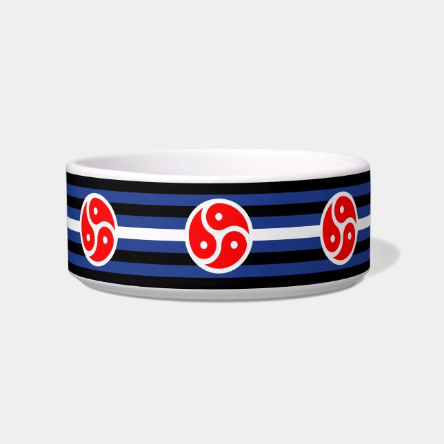 Écuelle Drapeau de fierté de pratique en cuir (Devant)