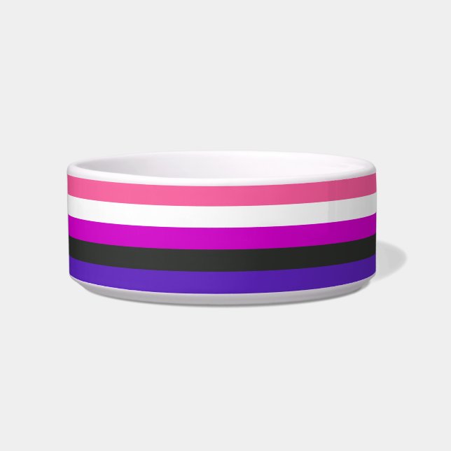 Écuelle Drapeau de fierté genderfluid (Devant)