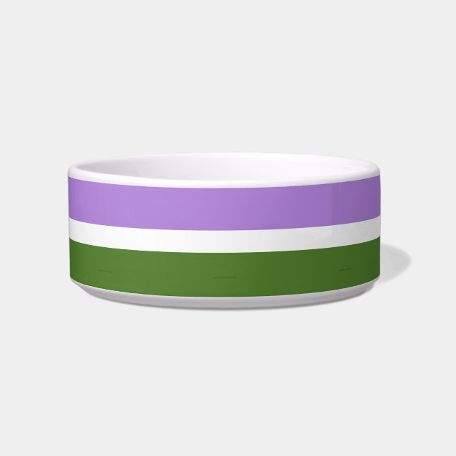Écuelle Drapeau de fierté genderqueer de SlipperyJoe lavan (Devant)