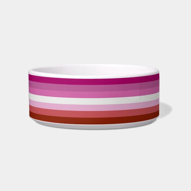 Écuelle Drapeau de fierté lesbienne (Origine) (Devant)