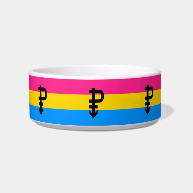 Écuelle Drapeau de fierté pansexuelle (Devant)
