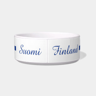 Écuelle Drapeau finlandais - bols pour animaux domestiques