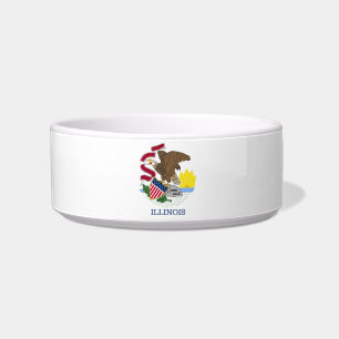 Écuelle drapeau- sceau de l'Illinois