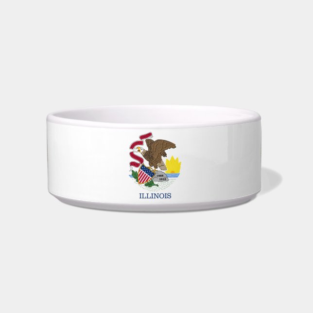 Écuelle drapeau- sceau de l'Illinois (Devant)