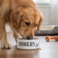 Drôle d'humour affamé chien chat animal