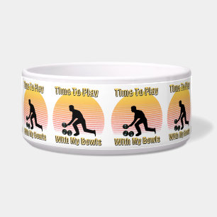 Écuelle Drôle Vintage Bowls de pelouse temps de jeu, Pet B