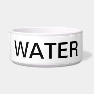 Écuelle "Eau" Conception de texte Pet Bowl