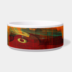 Écuelle Eau Orange Rouge Bleu moderne Art Abstrait Motif